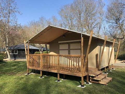 CANVAS AND WOOD TENT 4 people - WOOD LODGE CONFORT without sanitary facilities