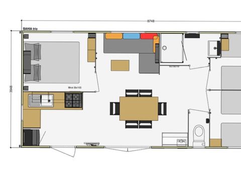 MOBILHOME 6 personnes - Familial - 32m² - 3 chambres