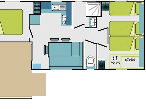 MOBILE HOME 6 people - COTTAGE - 3 bedrooms