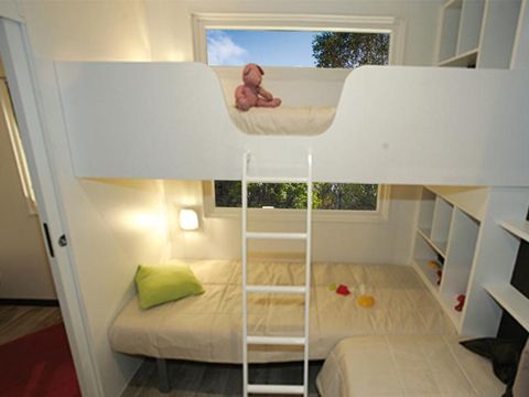 MOBILE HOME 5 people - CONFORT 35-2-2 (Mobil-home Taos) - TV, 2 bedrooms + 2 bathrooms (bunk beds), app 35m² - MAX 4 ADULTS /