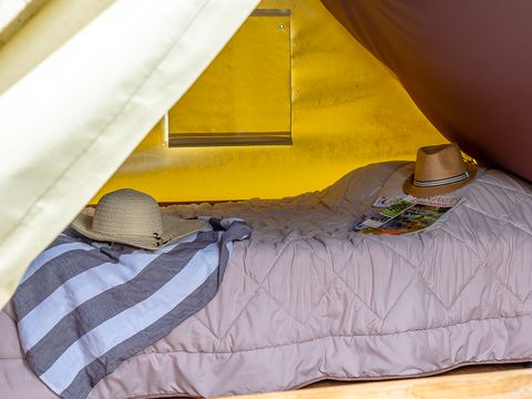 TENTE TOILE ET BOIS 2 personnes - Bivouac sur pilotis 1 chambre