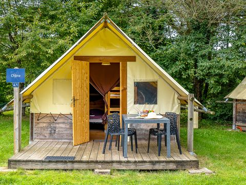 TENTE TOILE ET BOIS 4 personnes - Canadienne 2 chambres