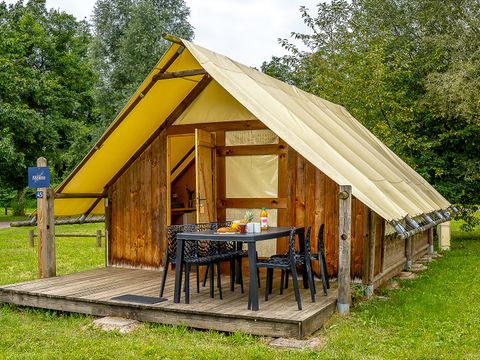 TENTE TOILE ET BOIS 6 personnes - Trappeur 3 chambres