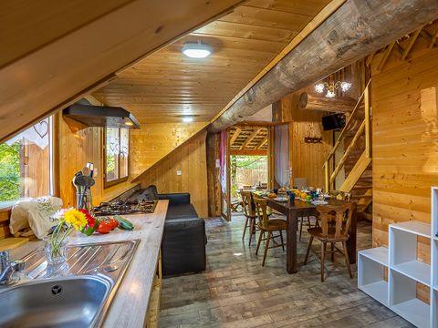 CHALET 5 personnes - Chalet en rondins Petit 5 pers