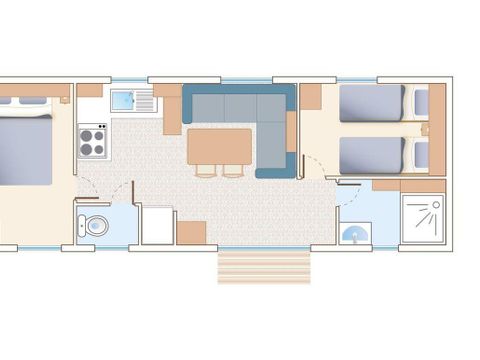 MOBILHOME 4 personnes - 2 chambres