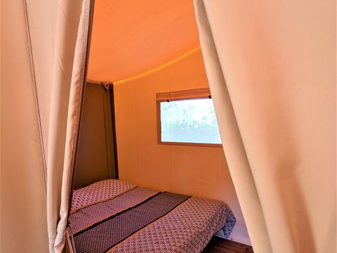 CANVAS AND WOOD TENT 6 people - LODGE GRAND CONFORT TIBYDI