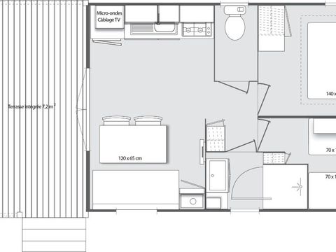 MOBILHOME 4 personnes - Mobil home 4 personnes