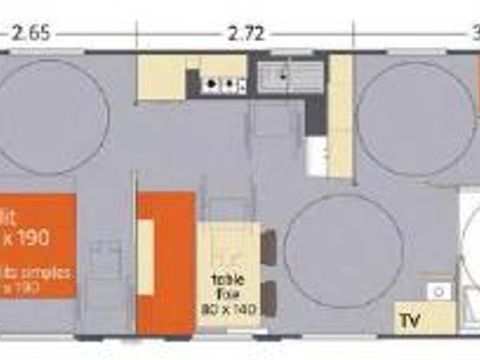 MOBILHOME 4 personnes - 2 chambres espace XXL