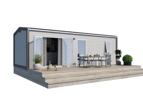 MOBILHOME 4 personnes - MOBIL HOME CONFORT 4 PLACES SAM 2 chambres plaque induction lave-vaisselle, sèche-cheveux