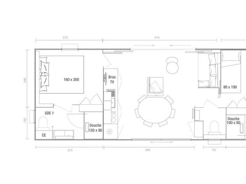 MOBILE HOME 4 people - Key West 2 Bedrooms