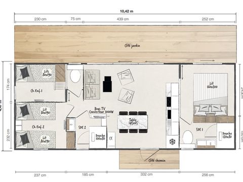 MOBILE HOME 6 people - Key West 3 Bedrooms