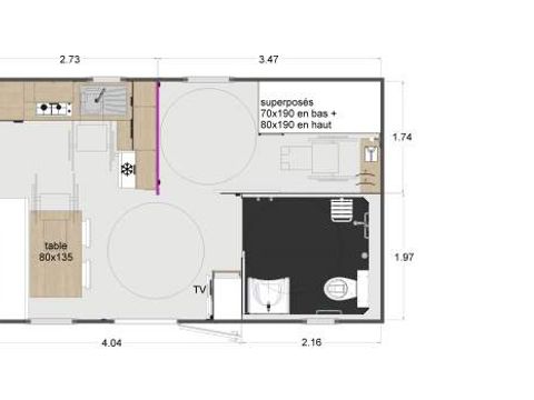 MOBILE HOME 6 people - PMR 2 bedrooms