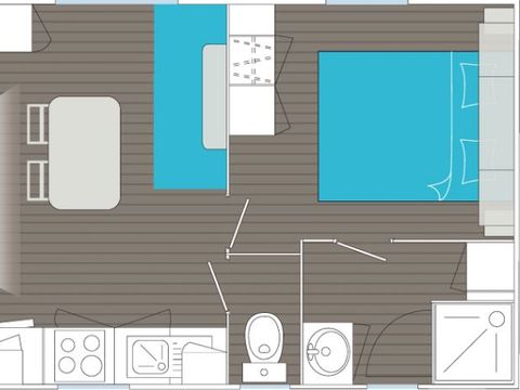 MOBILE HOME 2 people - 1 Bed 2 Seater