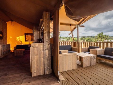 TENTE TOILE ET BOIS 5 personnes - SAFARI LODGE 2ch 5pers