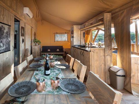 CANVAS AND WOOD TENT 5 people - SAFARI LODGE 2ch 5pers