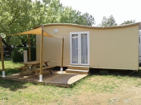 CANVAS AND WOOD TENT 5 people - Hiker's hut without sanitary facilities