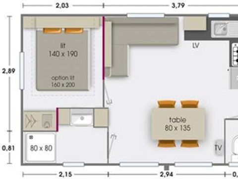 MOBILE HOME 8 people - 3 bedrooms