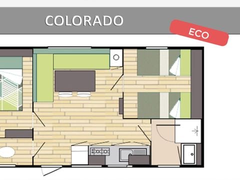 MOBILHOME 6 personnes - COLORADO ECO.