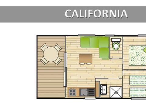 MOBILHOME 4 personnes - CALIFORNIA. STANDARD