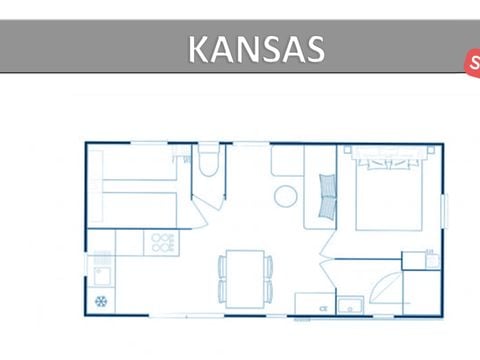 MOBILHOME 5 personnes - KANSAS. STANDARD