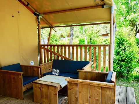 TENTE TOILE ET BOIS 5 personnes - BARATTI