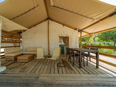 CANVAS AND WOOD TENT 6 people - Safari | 2 Bedrooms | 4/6 People | 1 Bathroom