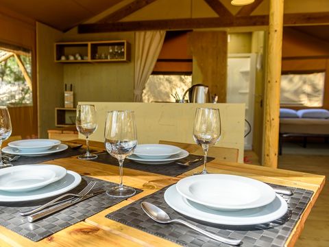 TENTE TOILE ET BOIS 5 personnes - Country Lodge