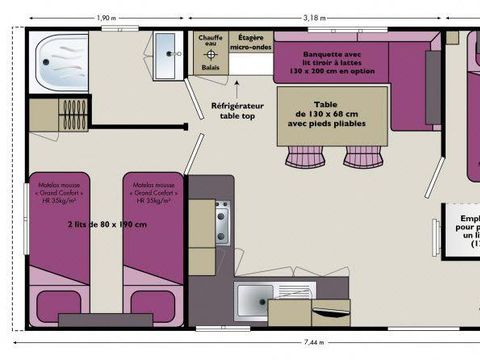 MOBILE HOME 4 people - 3 Soleils - Terrace 2 rooms 30m² - 3 Soleils - Terrace 2 rooms 30m² - 3 Soleils - Terrace 2 rooms 30m² - 3 Soleils