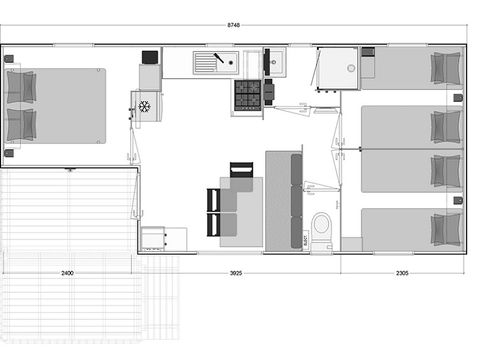 MOBILHOME 6 personnes - HAREA