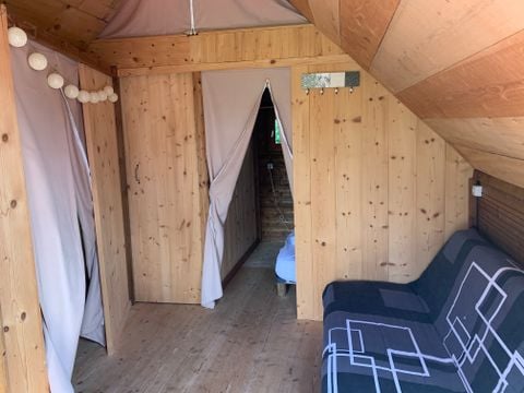 TENTE TOILE ET BOIS 4 personnes - Trappeur 