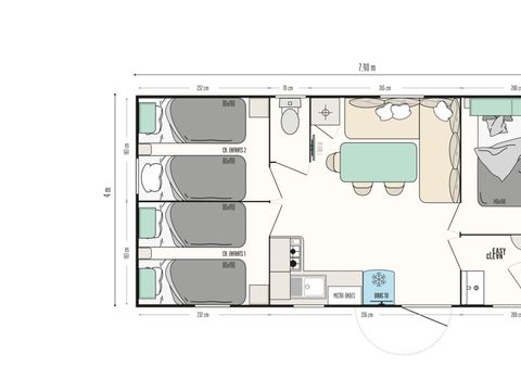 MOBILHOME 6 personnes - Castor