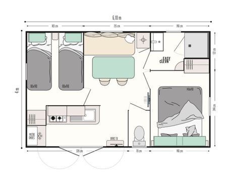 MOBILHOME 4 personnes - Pivert