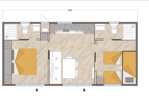 MOBILE HOME 5 people - Maxicaravan SUPERIOR RELAX