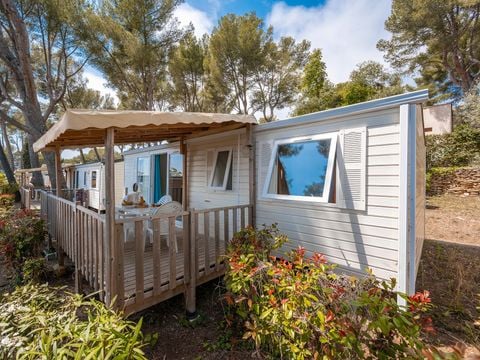 MOBILHOME 6 personnes - Mobil-home | Premium Azure | 3 Ch. | 6 Pers. | Terrasse surélevée | Clim.