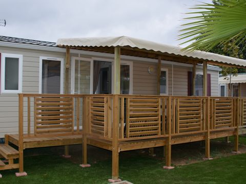 MOBILE HOME 8 people - Mobile-home 003 (3 bedrooms, 2 shower rooms) - Air conditioning, TV, Dishwasher, Washing machine - Terrace