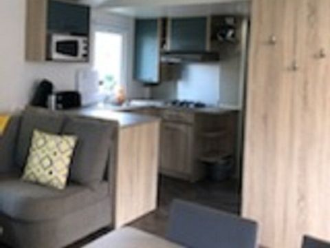 MOBILHOME 6 personnes - Mobil-home 005 (3 chambres, 2 salle d'eau) - Clim, TV, Lave-vaisselle, Lave-linge - Terrasse