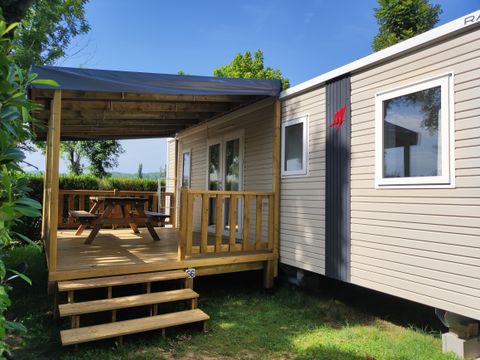 MOBILE HOME 6 people - 3-bedroom mobile home, covered terrace, dishwasher