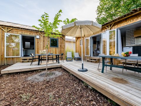 BUNGALOW 10 personnes - Cabane TWIN 6 Pièces 10 Personnes Climatisé + TV