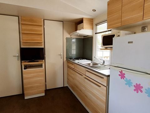 MOBILE HOME 6 people - Confort 30 m² (3bed-6 pers) - semi-covered terrace - TV