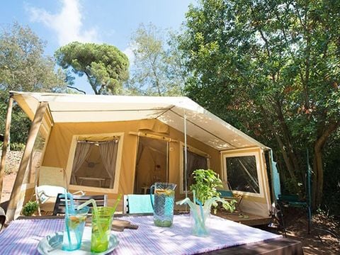 CANVAS AND WOOD TENT 5 people - Explorer | 2 Bedrooms | 5 Pers | No bathroom