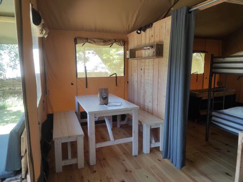 CANVAS AND WOOD TENT 5 people - Greenlodge with private bathroom