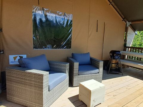 CANVAS AND WOOD TENT 6 people - Tent Lodge Prestige Plus - 2 bedrooms - 1SDB - 35m² - (35m²)