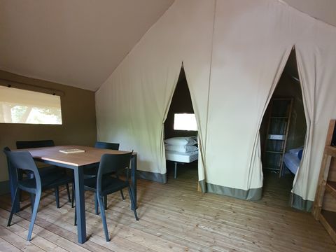 LODGE 4 people - Mini-Wood on canvas stilts, without sanitary facilities, for 4 persons