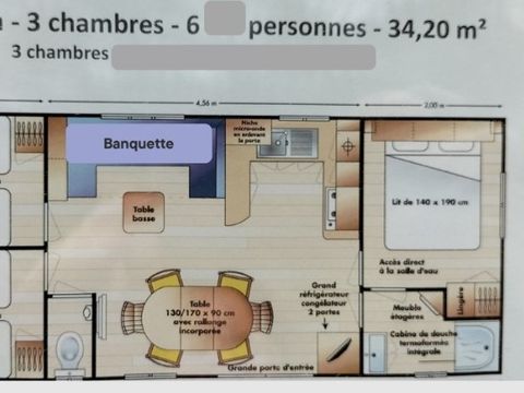 MOBILE HOME 6 people - New 3 bedrooms