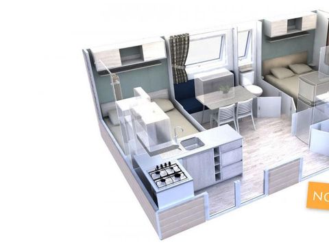 MOBILHOME 4 personnes - EVO 24 24m² 2 chambres (Samedi au Samedi) - NOUVEAUTÉ 2020