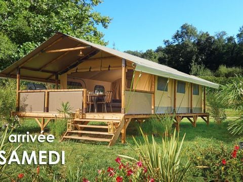 CANVAS AND WOOD TENT 5 people - Lodge KENYA 46m² (Saturday to Saturday)