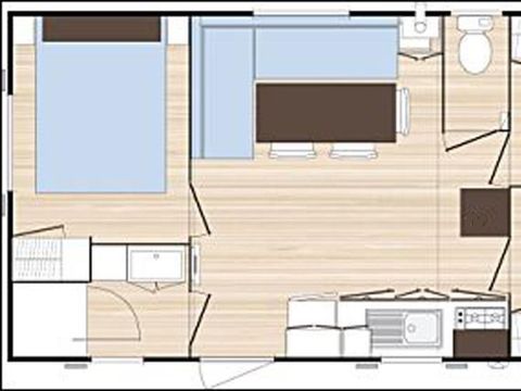 MOBILHOME 6 personnes - OPHEA3 - 3 chambres (Samedi au samedi)