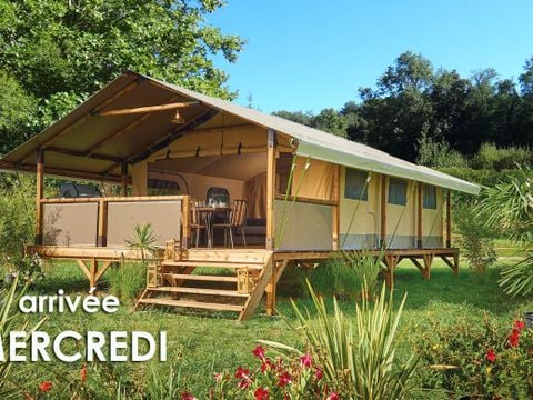 CANVAS AND WOOD TENT 5 people - Logde KENYA 46m² (Wednesday to Wednesday)