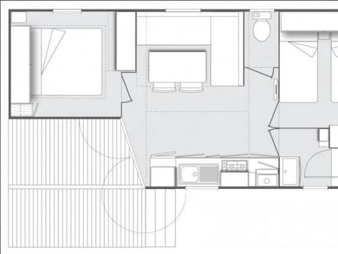 MOBILE HOME 4 people - OPHEA2 - 2 bedrooms (Sunday to Sunday)