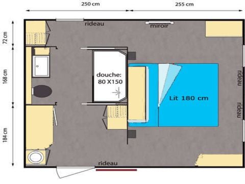 MOBILHOME 2 personnes - Classique 1 Chambre 2 Personnes